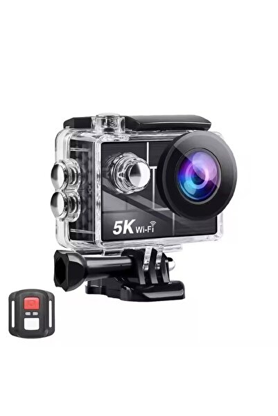 GBV LOGIC Action Camera with Remote Control, 5K Ultra HD, 50 MP Photo, 170° A...