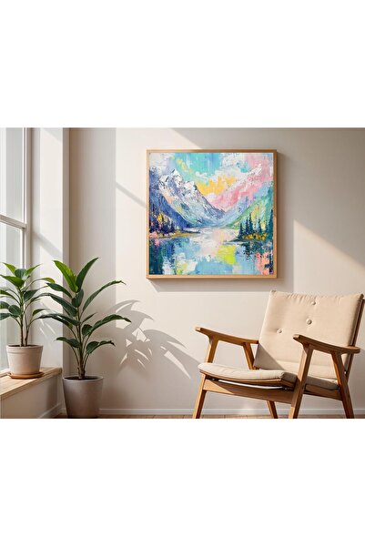 Tuba Decor Tablou pătrat cu rama din lemn