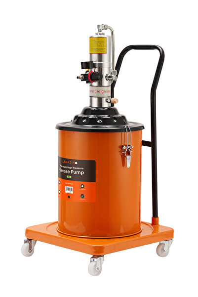 Lawazim Pneumatic High Pressure Grease Pump 12L - Air Operated Mobile Lubrica...