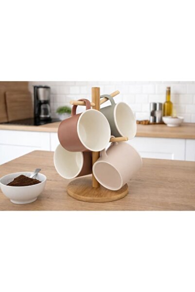 Manolex Σετ 4 κούπες Nature 38 cl με μοντέρνα βάση αποθήκευσης