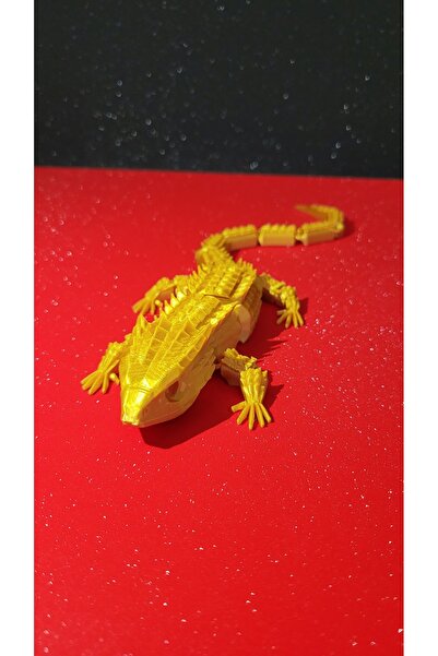 DoBi3D 30 cm Oynak Kertenkele Figürü – Esnek Eklemli 3D Yazıcı Üretimi Dekora...