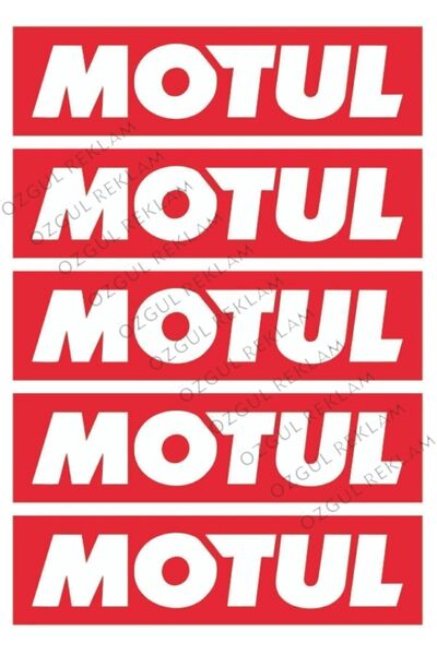 ÖZGÜL REKLAM Motul 5 Adet Sticker 15 X 4 Cm Araba sticker / Motor Sticker / L...