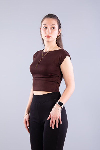 Mckanzie 1012 smocked boat neck blouse