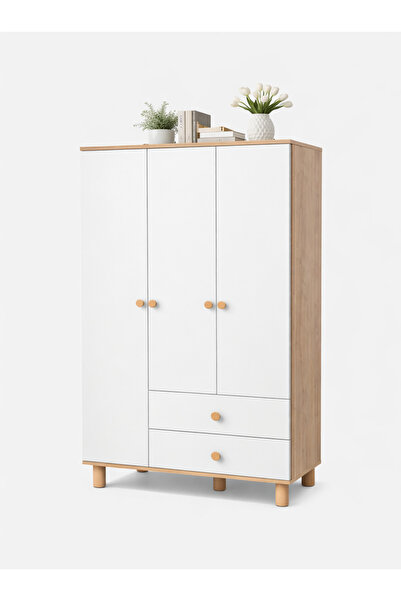 Cozibo Rio 3 Kapılı 2 Çekmeceli Gardrop