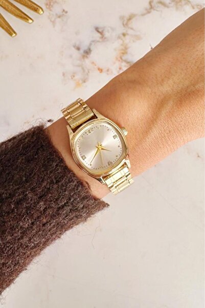 OQQO Kallio Stone Dial Gold Women's Wristwatch