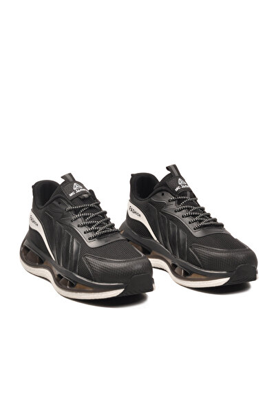 WALKWAY 2287 Memory Sole Black-White Men's Sports Shoes