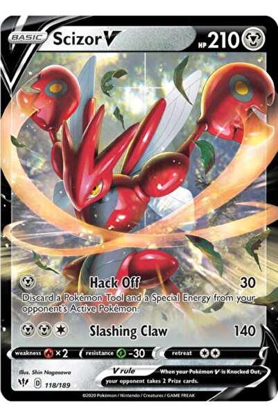 Pokemon TCG سيزور في # 118 بطاقة بوكيمون داركنس أبليز الأصلية