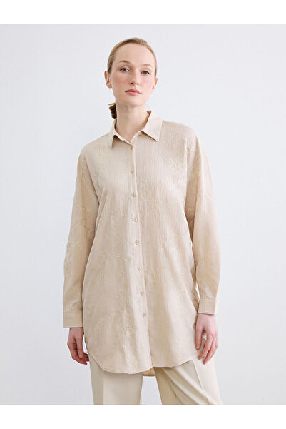 LC Waikiki Sparkling Choices Embroidered Women's Shirt Tunic from Shining Store