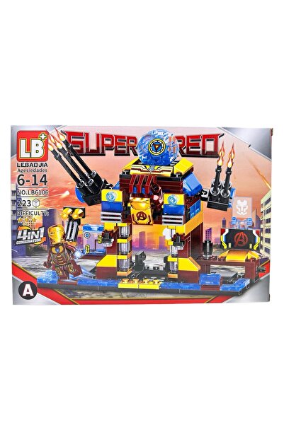 JPT 4-in-1 Superhero Battle Robot Set 223pcs