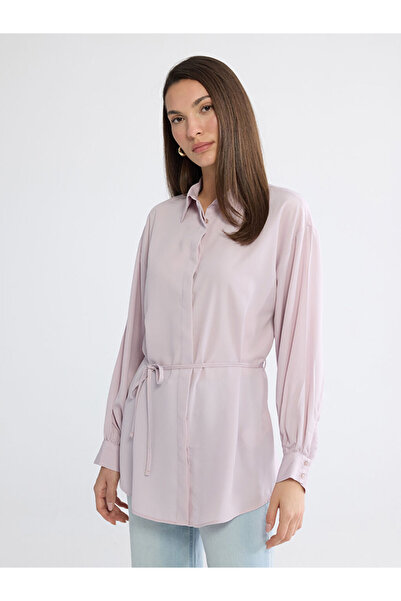 LC Waikiki Rmz Gi̇yi̇m Farkiyla Women's Belted Shirt Tunic