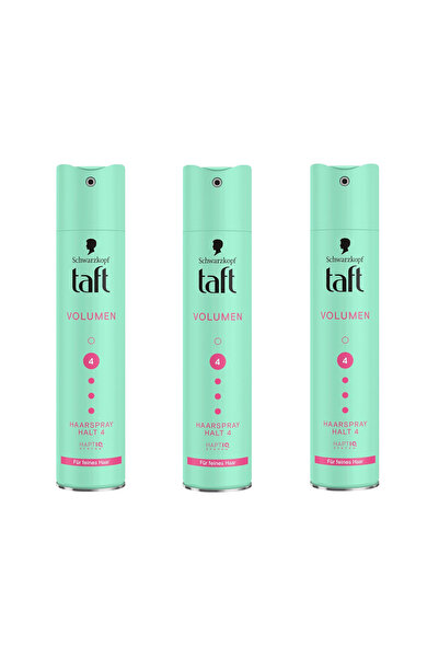 Taft Volume, Hacim Veren Saç Spreyi No:4, İnce Telli Saçlar İçin , 3x250ml