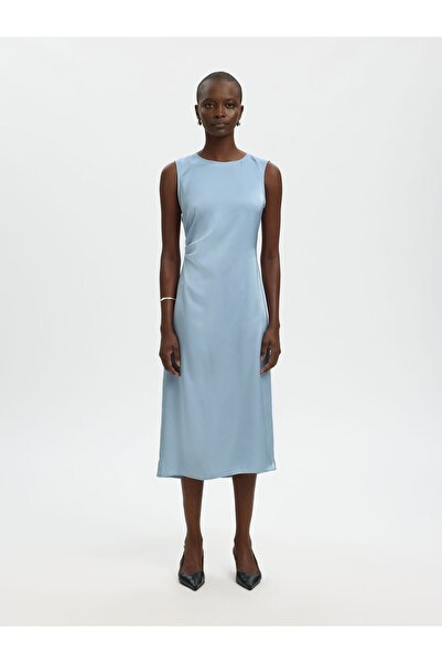 SELECTED Maxikleid Satin