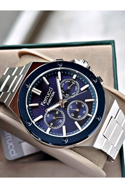 Ferrucci Functional Men's Wristwatch Steel Band 3 Atm Water Resistance