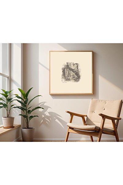 Tuba Decor Tablou pătrat cu rama din lemn