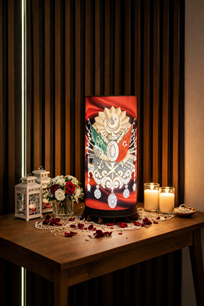 OMATEK SMART TECHNOLOGIES 🇹 🇷   Ottoman Tughra Patterned Led Table Lamp – D...