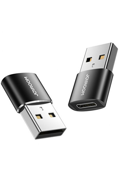 Joyroom Adaptor Date si Incarcare USB-C - USB-A S-H152, Set 2 bucati, Negru