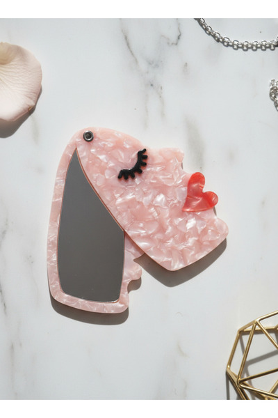 Gistoria Yüz Şeklinde El ve Cep Aynası