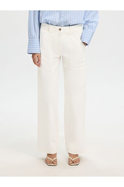 SELECTED Wide Leg Hose Mid Waist