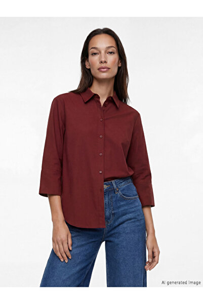 LC Waikiki Rmz Gi̇yi̇m Farkiyla Poplin Women's Shirt