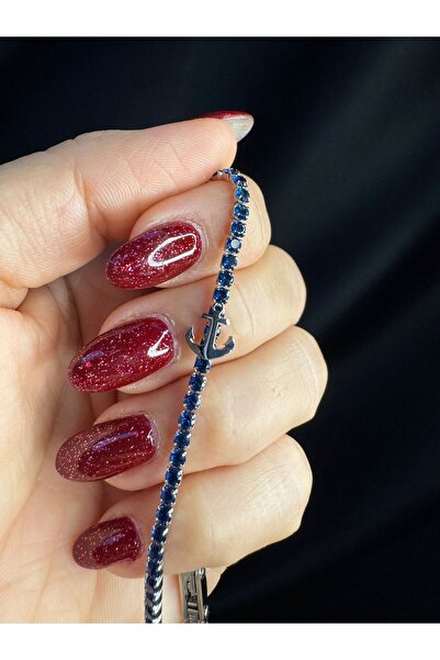 vogutima Men's Steel Bracelet - Anchor Sailor Sweden Luxury Design with Blue ...