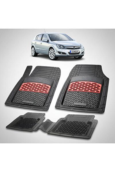 TEAMCAR Covorașe auto compatibile cu Opel Astra G Hatchback 1998-2009 | Roșu