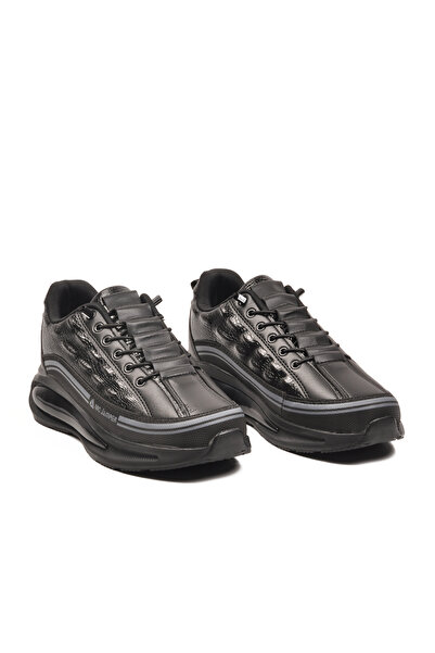 WALKWAY 2250-1 Memory Sole Black Men's Sports Shoes