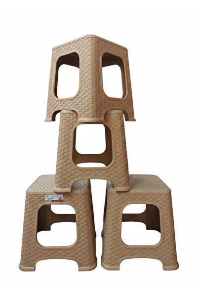 saral plastik Küçük rattan tabure (4) ADET