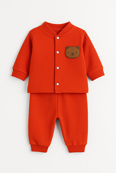 ozbaby.com Oz Baby Pamuklu Likralı Önden Çıtlı 4 Mevsim Bebek Alt Üst Takım –...