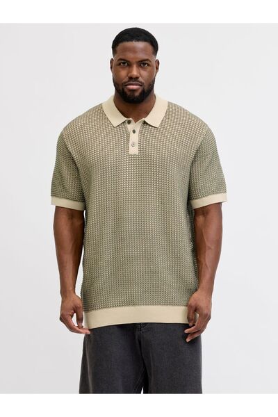 Jack & Jones Plus Gestricktes Polo Plus Size Gestricktes Polo