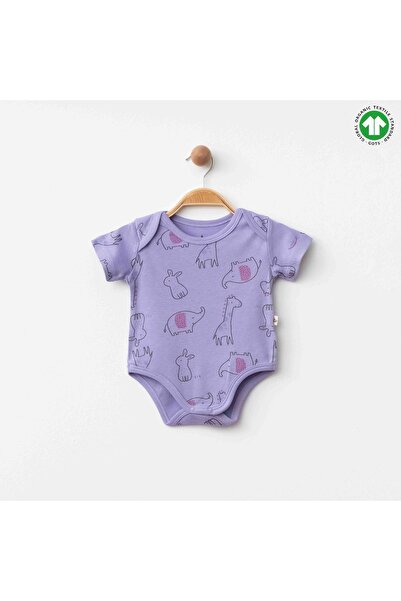 Pasillo Newborn Baby Girl Cotton Bodysuit Colorful Patterned Short Sleeve Bod...