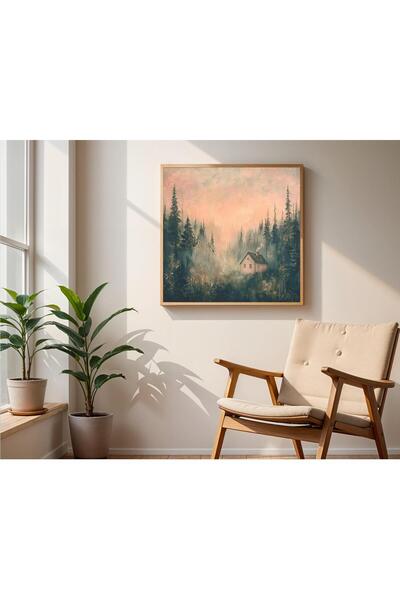 Tuba Decor Tablou pătrat cu rama din lemn