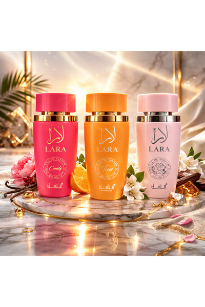 MANASIK SET OF 3 WOMEN'S PERFUMES 100 ML - LARA CANDY + LARA TOUS + LARA