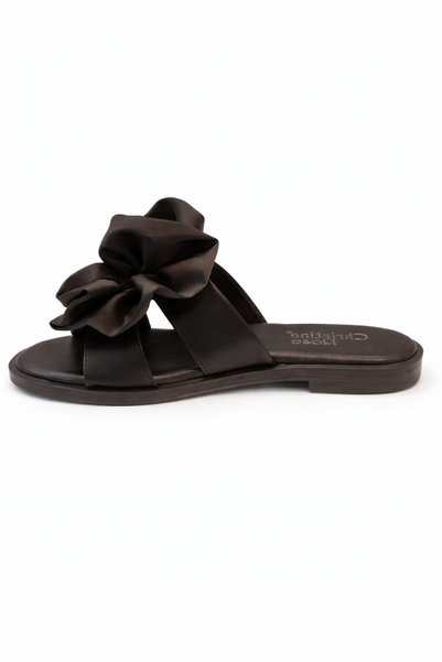 Tk Spor Women's Bowknot Buckle Detailed Casual Slippers