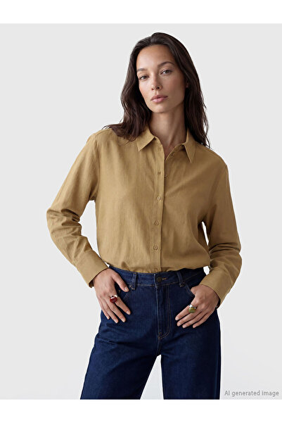 LC Waikiki Green Loose Fit Women's Shirt
