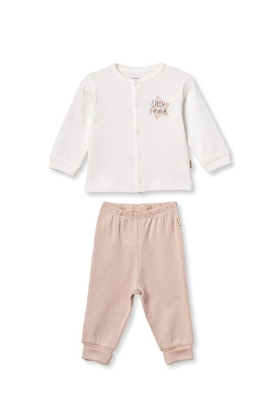 BabyCosy Organic Wear طقم بيجامة للأطفال مصنوع من القطن العضوي بنسبة 100%، طق...