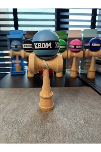Krom Kendama KENDAMA KROM 2026 НОВ МОДЕЛ BLUE CAUCIUCATA +ATA CADOU НАЙ-ДОБРО...