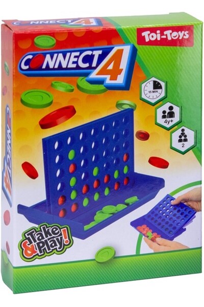 JPT Set de jocuri de călătorie Connect Four, compact