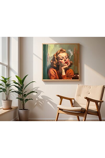 Tuba Decor Square Painting with Wooden Frame