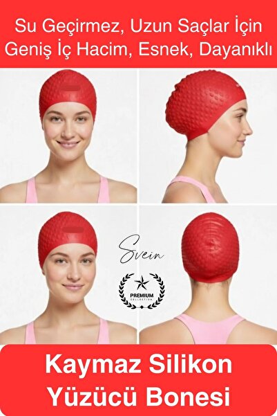 Svein #Плавальна шапочка водонепроникна нековзна силіконова шапочка для плава...