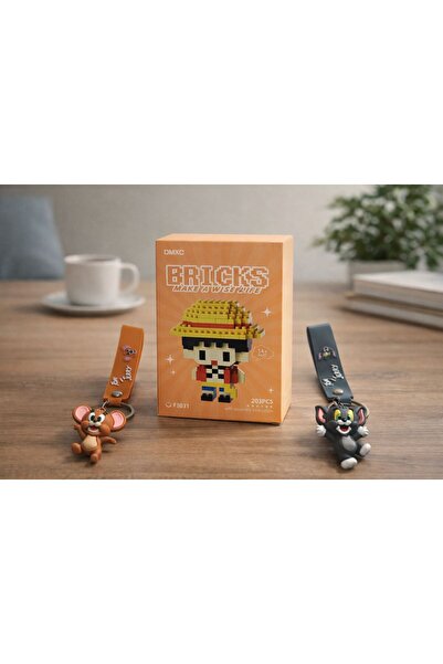 LUPHİRA Bricks Figür Ve Tom And Jerry Anahtarlık