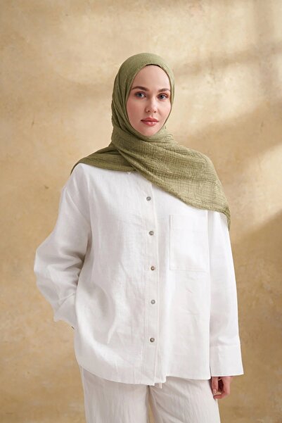 ARMANDA OLİVE Müslin Şal 3351