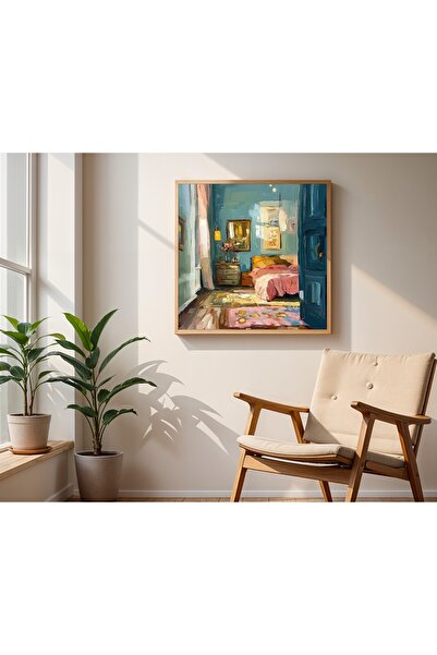 Tuba Decor Tablou pătrat cu rama din lemn