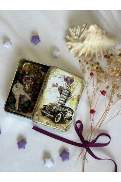 J&M jaco&Me Pisa kulesi Desenli hediyelik metal kutu,sabun kutusu,anahtarlık ...