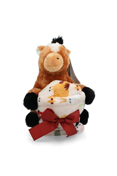 Generic لعبة وبري ناعمة لطيفة من كوزي بالز مع بطانية فليس