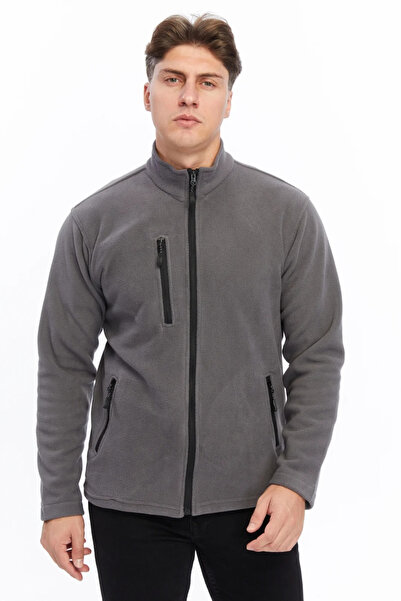 HIRDAVAT HOME Men's Fleece Jacket with Full Zipper and 3 Pockets