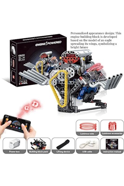 WALALLA Set de construcție motor V8