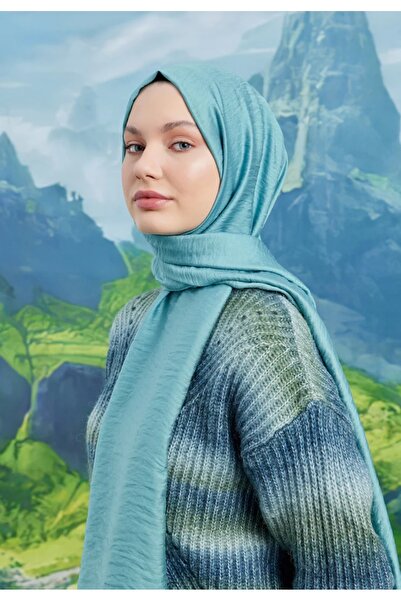 Emproyal Mint Tensel Karla Şal