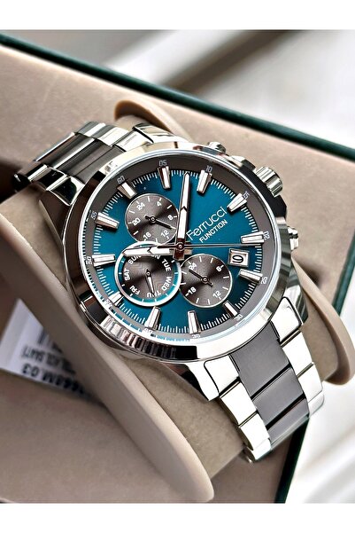Ferrucci Functional Men's Wristwatch Steel Band 3 Atm Water Resistance