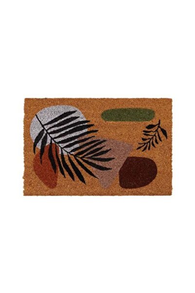 Generic Non-Slip Backing Attractive Design Palmier Printed Door Mat Multicolo...