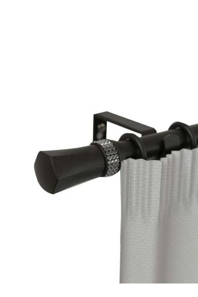 micasa Jupiter Finely Crafted Classic Stylish Extendable Curtain Rod Black 12...